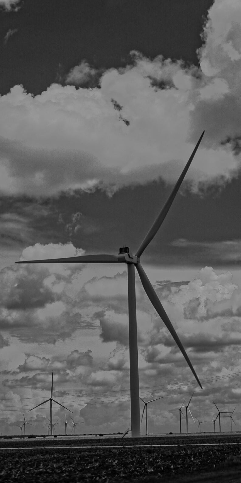 Texas Wind Power – Black & White Edition