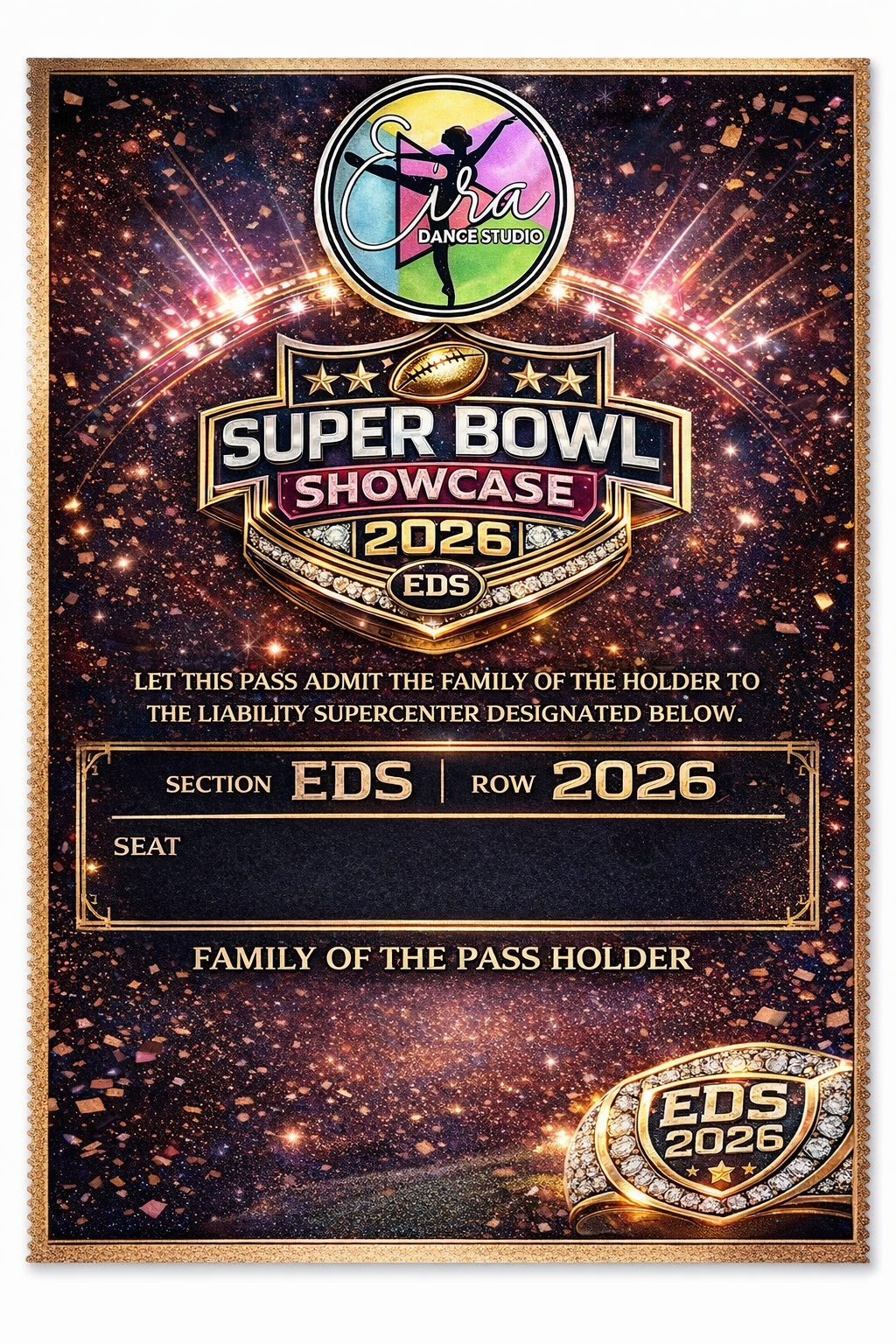 EDS Super Bowl Showcase 2026 VIP Invitation (Hard Case Edition)