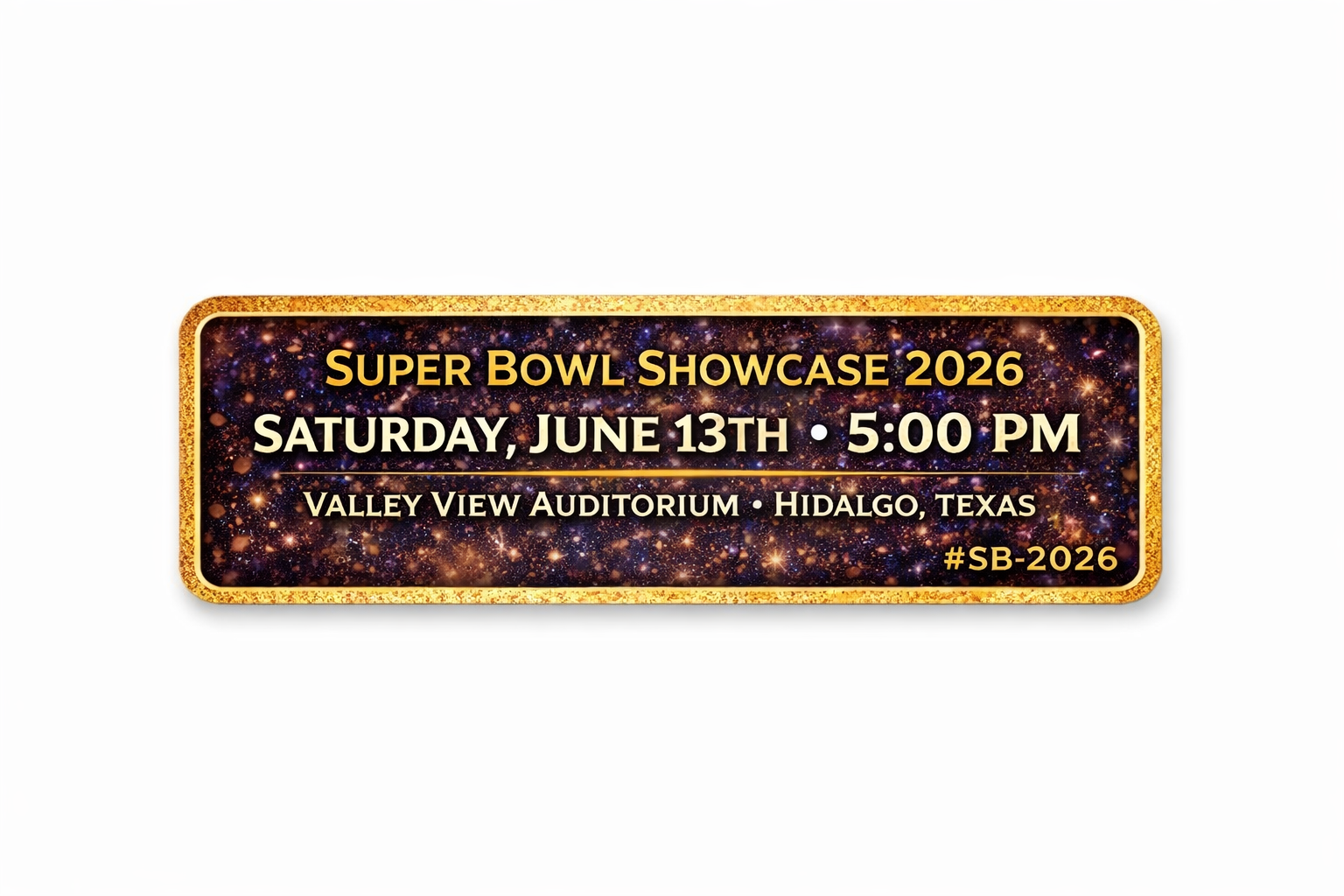 EDS Super Bowl Showcase 2026 VIP Invitation (Hard Case Edition)