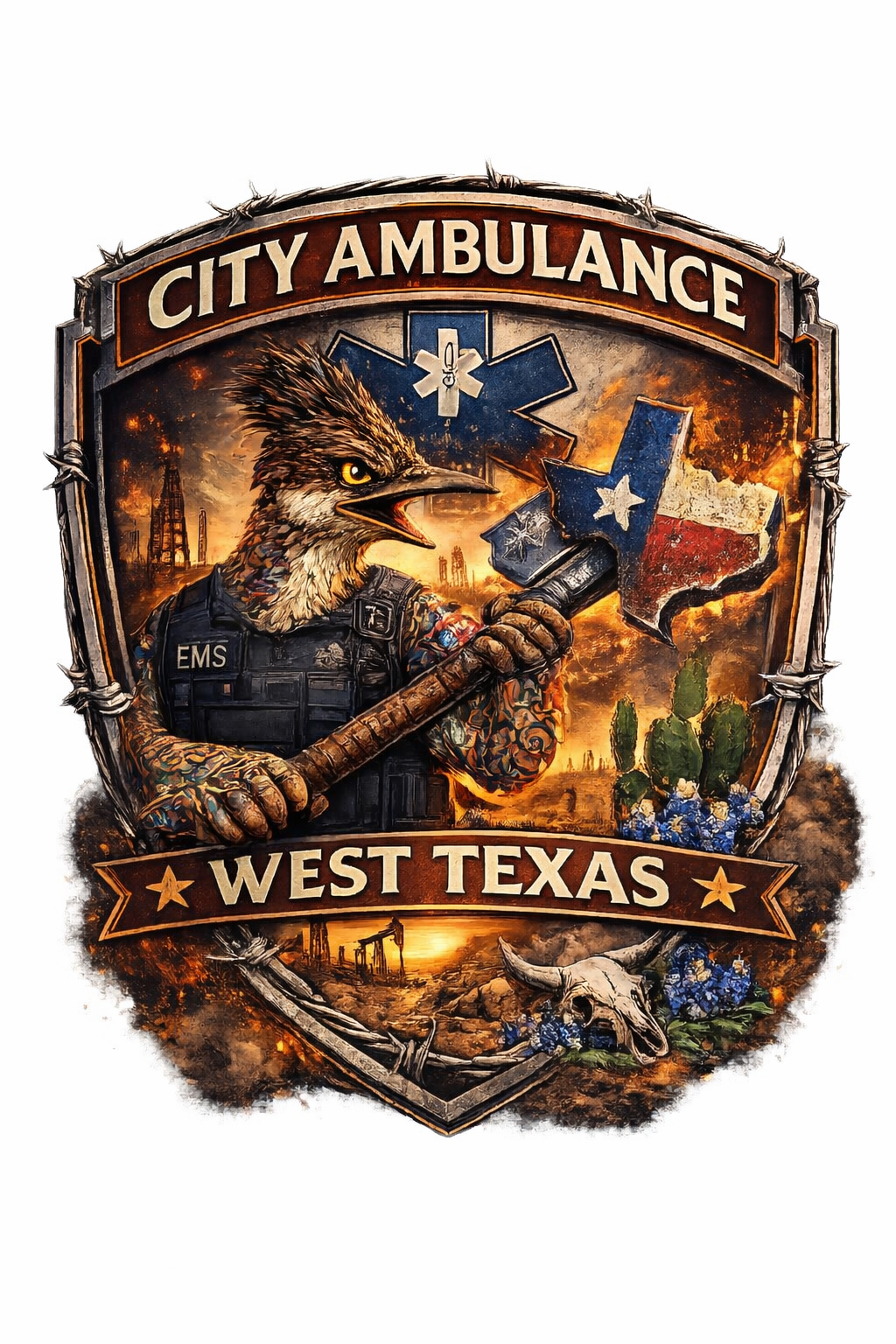 City Ambulance - West Texas(stickers)