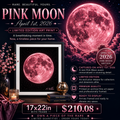Pink Moon 2026 – Fine Art Lunar Print | CAS2S